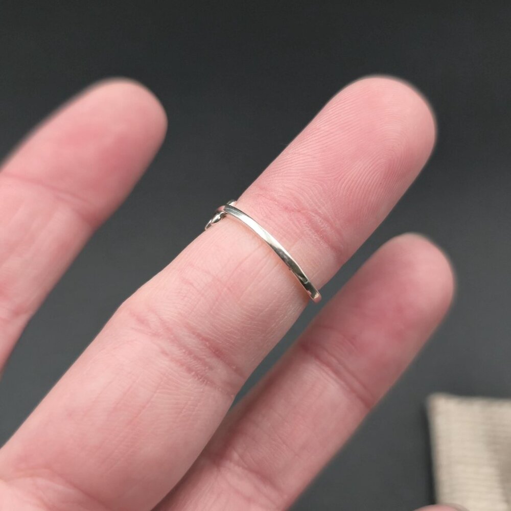 Size 5.5 Sterling Silver Several Leaves Nature Open Ring A6848 - Picture 4 of 8